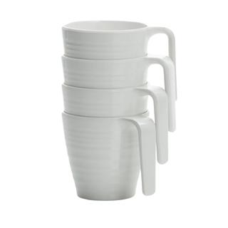 Flamefield Soft White Mug Set of 4