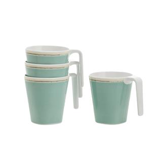 Flamefield Tiffany Light Green Mug Set of 4