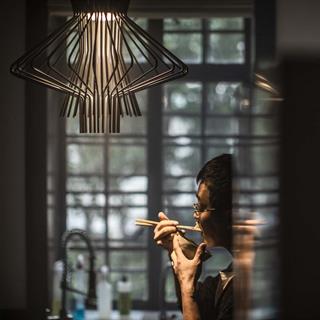 Allegretto Ritmico Avize/Tavan Lambası – Grafite – Ç51 H58/340 cm