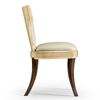 Jonathan Charles Art Deco Champagne Armless Side Chair