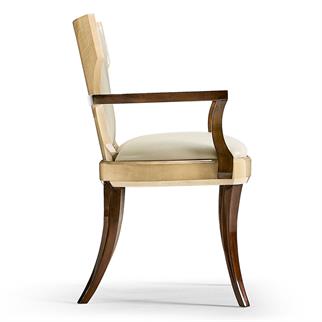 Jonathan Charles Art Deco Champagne Armchair