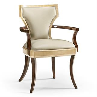 Jonathan Charles Art Deco Champagne Armchair