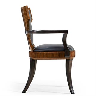 Jonathan Charles Full Back Santos Rosewood Armchair
