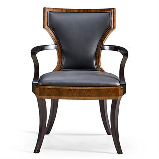 Jonathan Charles Full Back Santos Rosewood Armchair