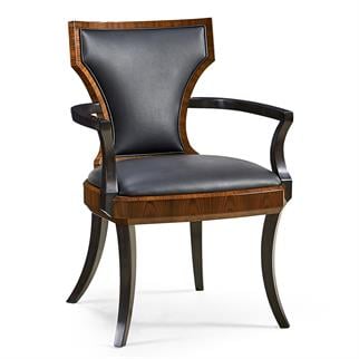 Jonathan Charles Full Back Santos Rosewood Armchair