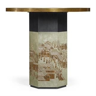 Jonathan Charles Fusion Round Entry Table