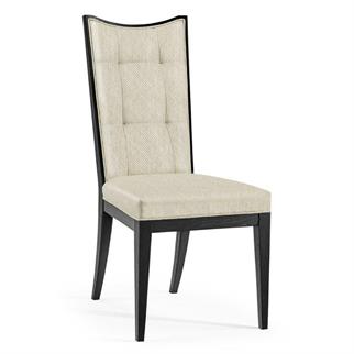Jonathan Charles Fusion Ebonized Side Dining Chair