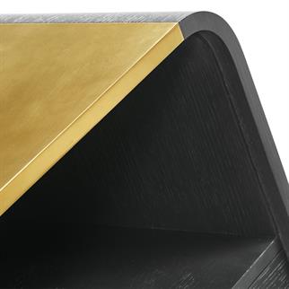 Jonathan Charles Fusion Ebonised Hardwood Nightstand