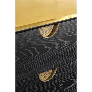 Jonathan Charles Fusion Ebonized Oak 6-Drawer Dresser