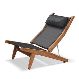 Gloster Bay Anthracite Dinlenme Şezlongu