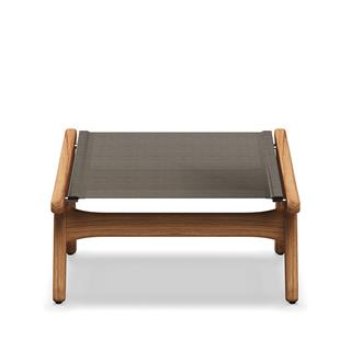 Gloster Bay Granite Teak Pouf