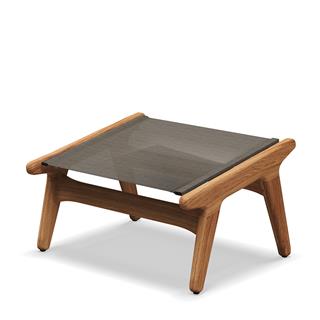 Gloster Bay Granite Teak Pouf