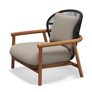 Gloster Fern Meteor Raven Low Back Lounge Chair