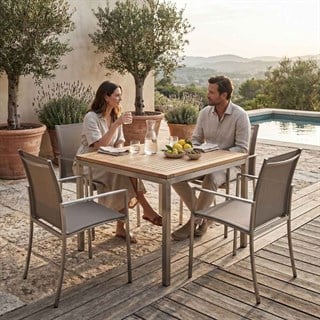 Gloster Fusion Taupe Bahçe Sandalyesi