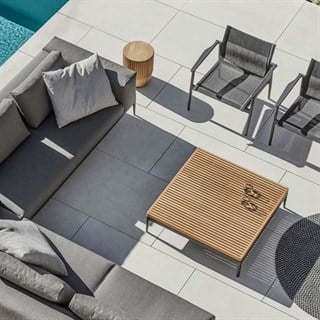 Gloster Grid Teak Meteor Bahçe Orta Sehpası