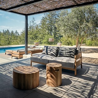 Gloster Haven Teak İkili Kanepe
