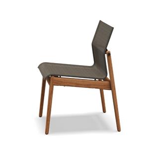 Gloster Sway Meteor Granite Teak Side Dining Chair