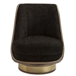 Go For A Spin Döner Tekli Koltuk-Metal Base Champagne Gold