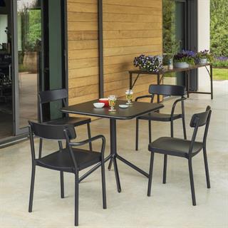 Emu Grace Black Kollu Sandalye 