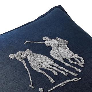 Ralph Lauren Griffith Navy Square Pillow