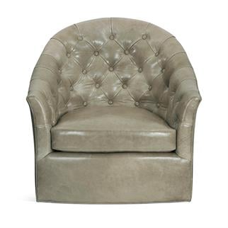Jonathan Charles Hamilton Tufted Leather Armchair
