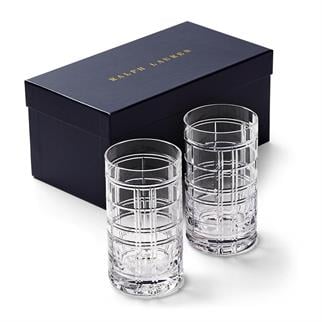 Ralph Lauren Home Hudson Plaid İkili Su Bardağı