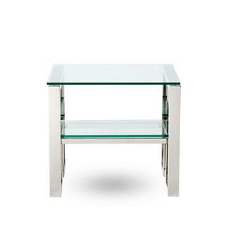 Imperial Yan Sehpa-Cam tablalı Metal