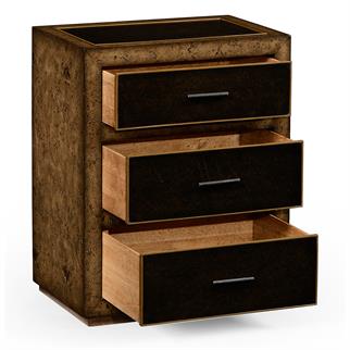 Jonathan Charles Anvil Rustic Burr Side Chest