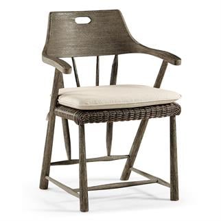 Jonathan Charles Hampton Collection Langkawi Grey Rattan Armchair