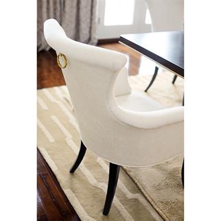 Bernhardt Jet Set Cream Kollu Sandalye