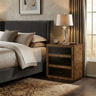 Jonathan Charles Anvil Rustic Burr Side Chest