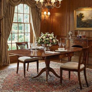 Jonathan Charles Buckingham Flame Mahogany Pembroke Folding Table