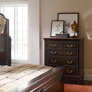 Jonathan Charles Country Farmhouse Hand-Carved Walnut Bust