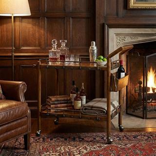 Jonathan Charles Country Walnut Servis Arabası