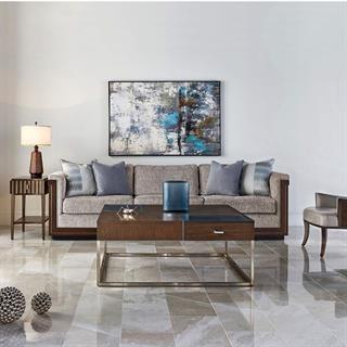 Jonathan Charles Eclectic Walnut Orta Sehpa