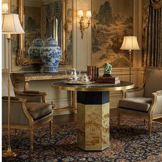 Jonathan Charles Fusion Round Entry Table