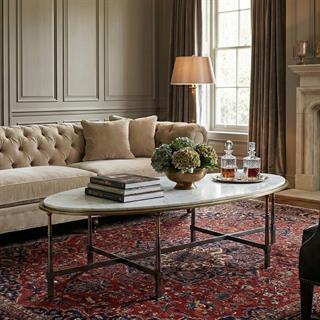 Jonathan Charles Hamilton Calacatta Oval Orta Sehpa