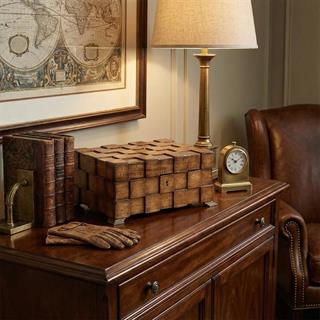 Jonathan Charles JC Edited Lockable Walnut Box