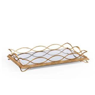 Jc Modern-Luxe Dikdörtgen Tepsi-Finish-Pai-21 (Gilded Iron)