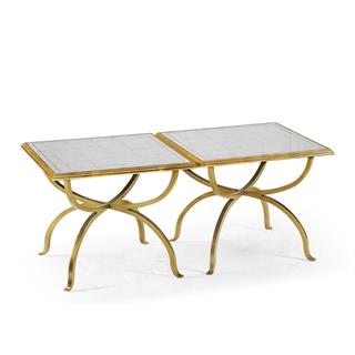 Jonathan Charles Jc Modern Luxe Gold İkili Yan Sehpa