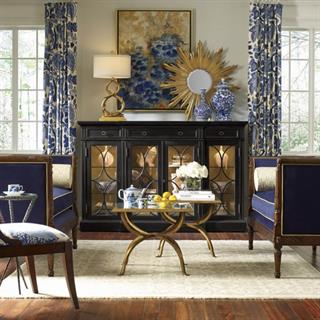 Jonathan Charles JC Modern Luxe Gold Nesting Side Tables