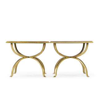 Jonathan Charles Jc Modern Luxe Gold İkili Yan Sehpa