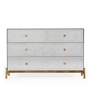 Jonathan Charles JC Modern Luxe Silver Dresser