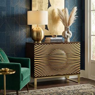 Jonathan Charles JC Modern 3D Op Art Dresser