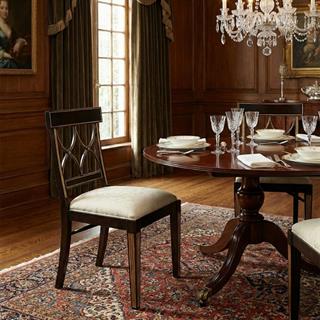 Jonathan Charles Kensington Ebonised Side Chair