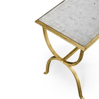 Jonathan Charles Luxe Eglomise Gold Side Table