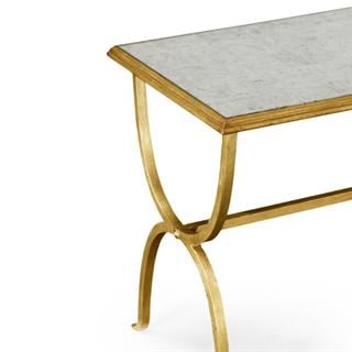 Jonathan Charles Luxe Eglomise Gold Side Table