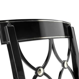 Jonathan Charles Madison Piano Black Armchair