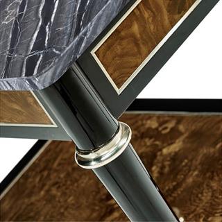 Jonathan Charles Madison Piano Black Side Table