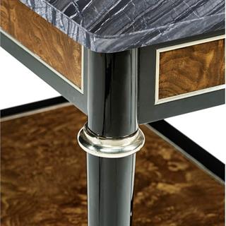 Jonathan Charles Madison Piano Black Side Table